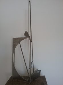 Paul bacon sculpture landscape stainless steel abstract