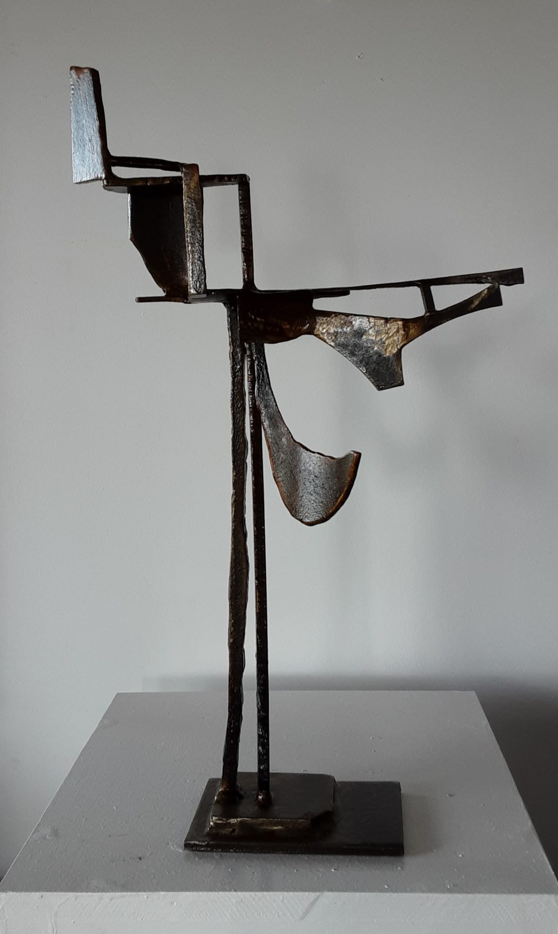 Paul Bacon sculpture landscape interior steel