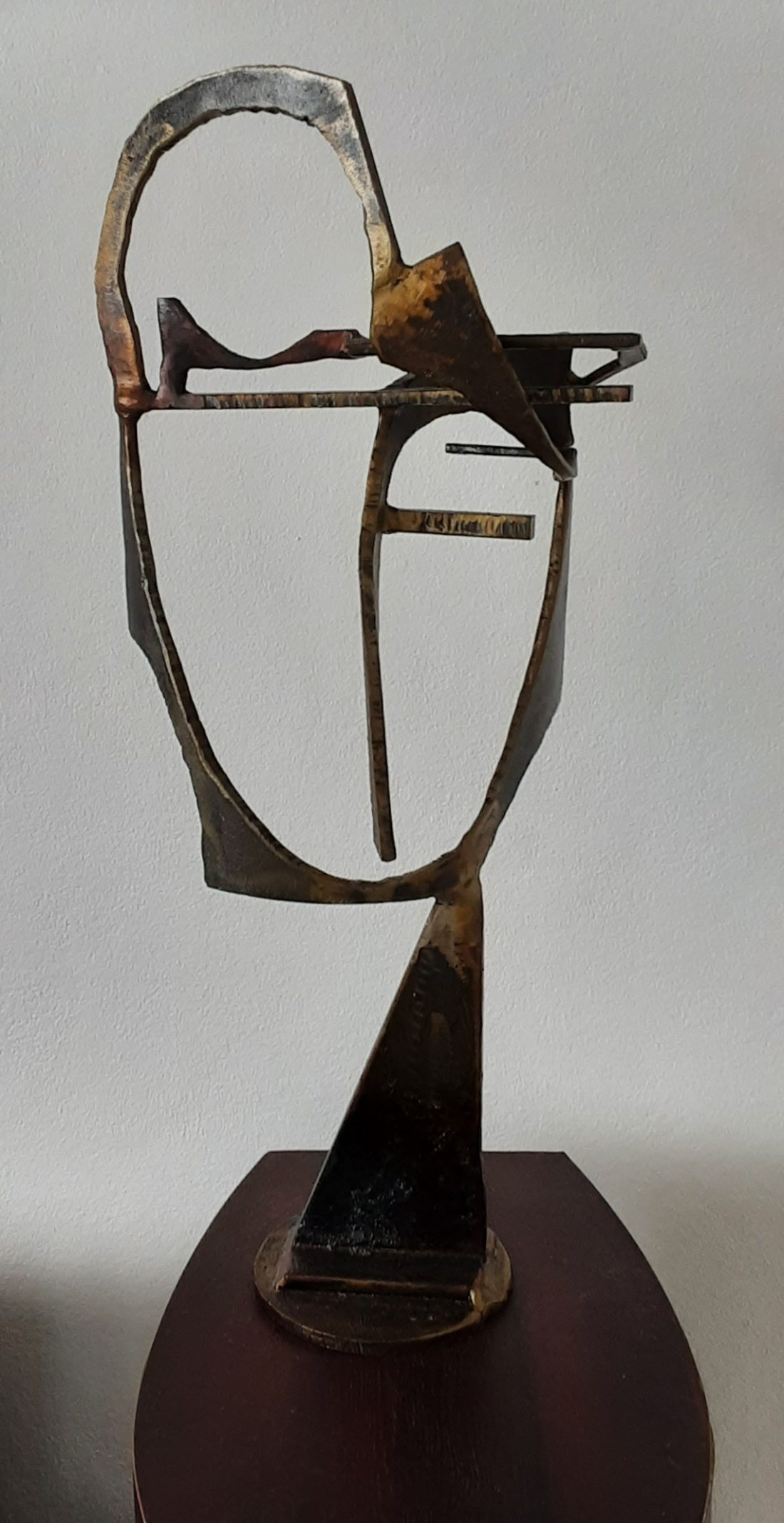 Paul Bacon sculpture figurative interior steel abstract impressionism