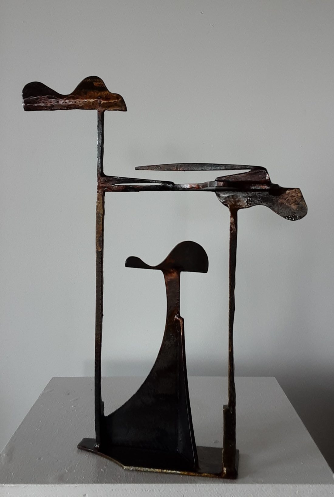 Paul Bacon sculpture landscape interior steel