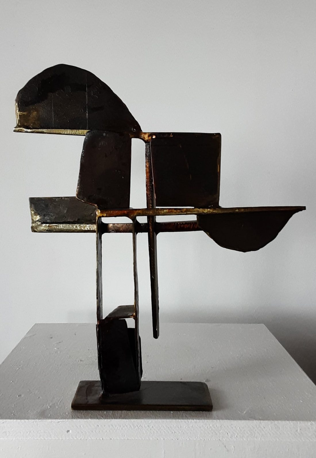 Paul Bacon sculpture landscape abstract impressionism steel interior